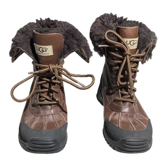 UGG Adirondack Tall Leather Waterproof Boots Women’s 6 — Winter, Outdoor, Cozy - Picture 1 of 7